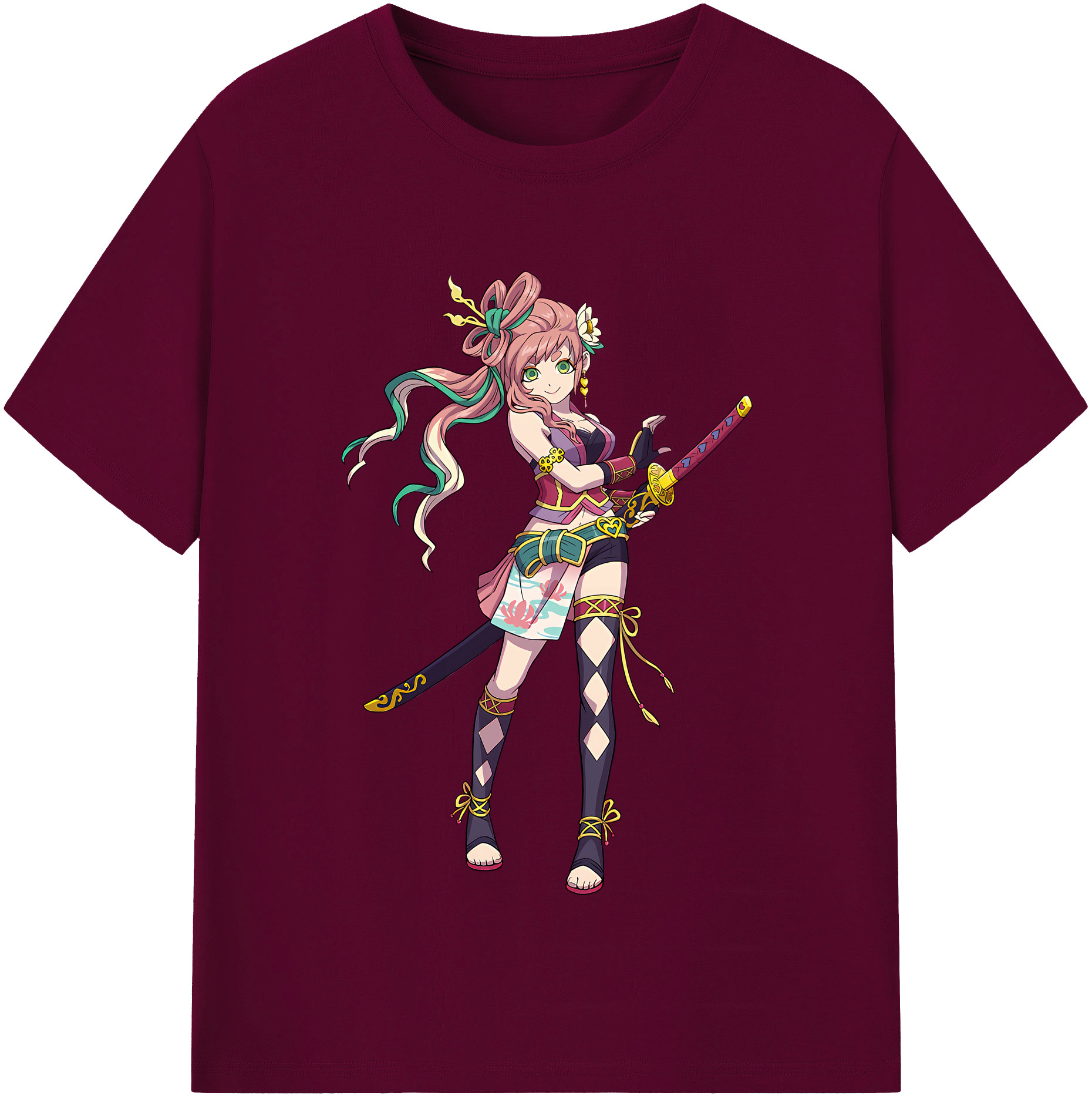 （画像用） 妖怪ウォッチ Yo-kai Watch レディースカジュアルプリントTシャツ（綿100％）